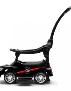 BABY MIX Masinuta fara pedale cu maner parental detasabilbara de protectie detasabilaroti rezistentespatiu de depozitaresistem de siguranta anti-rasturnarevolansunete si lumini Racer Black