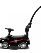 BABY MIX Masinuta fara pedale cu maner parental detasabilbara de protectie detasabilaroti rezistentespatiu de depozitaresistem de siguranta anti-rasturnarevolansunete si lumini Racer Black