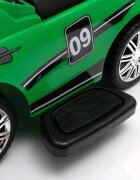 BABY MIX Masinuta fara pedale cu maner parental detasabilbara de protectie detasabilaroti rezistentespatiu de depozitaresistem de siguranta anti-rasturnarevolansunete si lumini Racer Black