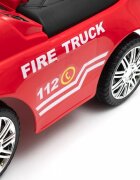 BABY MIX Masinuta fara pedale cu maner parentalbara de protectie detasabilasistem antirasturnaresuport picioare lumini si volan cu sunete Fire Truck Red