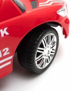 BABY MIX Masinuta fara pedale cu maner parentalbara de protectie detasabilasistem antirasturnaresuport picioare lumini si volan cu sunete Fire Truck Red
