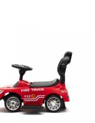 BABY MIX Masinuta fara pedale cu maner parentalbara de protectie detasabilasistem antirasturnaresuport picioare lumini si volan cu sunete Fire Truck Red