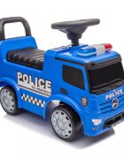BABY MIX Masinuta fara pedale cu volanclaxonluminispatiu de depozitareroti EVApana la 25kgprotectie antirasturnare si Licenta Mercedes Benz Police Blue