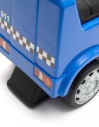BABY MIX Masinuta fara pedale cu volanclaxonluminispatiu de depozitareroti EVApana la 25kgprotectie antirasturnare si Licenta Mercedes Benz Police Blue
