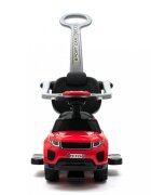 BABY MIX Masinuta fara pedale transformabila 3in1 cu maner parental detasabilbara de siguranta suport picioaresistem antirasturnarespatiu de depozitareroti EVA si muzica Sport Car SUV Pink