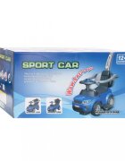 BABY MIX Masinuta fara pedale transformabila 3in1 cu maner parental detasabilbara de siguranta suport picioaresistem antirasturnarespatiu de depozitareroti EVA si muzica Sport Car SUV Red