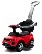 BABY MIX Masinuta fara pedale transformabila 3in1 cu maner parental detasabilbara de siguranta suport picioaresistem antirasturnarespatiu de depozitareroti EVA si muzica Sport Car SUV Red