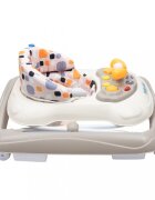 BABY MIX Premergator pliabil cu inaltime reglabilaroti din siliconpanou multimediavolanefecte sonore si luminoase si sistem antirasturnare Steering Wheel Bej
