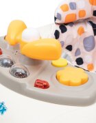BABY MIX Premergator pliabil cu inaltime reglabilaroti din siliconpanou multimediavolanefecte sonore si luminoase si sistem antirasturnare Steering Wheel Bej