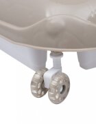 BABY MIX Premergator pliabil cu inaltime reglabilaroti din siliconpanou multimediavolanefecte sonore si luminoase si sistem antirasturnare Steering Wheel Bej