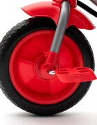 BABY MIX Tricicleta pentru copii Lux Trike Red cu lumini LEDpanou cu muzica si sunetespatar reglabil in 3 pozitiisuport pentru picioare pliabilmaner parental cu control al directieiroti din spuma EVAcos pentru cumparaturi si copertina