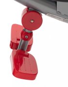 BABY MIX Tricicleta pentru copii Lux Trike Red cu lumini LEDpanou cu muzica si sunetespatar reglabil in 3 pozitiisuport pentru picioare pliabilmaner parental cu control al directieiroti din spuma EVAcos pentru cumparaturi si copertina