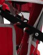 BABY MIX Tricicleta pentru copii Lux Trike Red cu lumini LEDpanou cu muzica si sunetespatar reglabil in 3 pozitiisuport pentru picioare pliabilmaner parental cu control al directieiroti din spuma EVAcos pentru cumparaturi si copertina