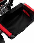 BABY MIX Tricicleta pentru copii Lux Trike Red cu lumini LEDpanou cu muzica si sunetespatar reglabil in 3 pozitiisuport pentru picioare pliabilmaner parental cu control al directieiroti din spuma EVAcos pentru cumparaturi si copertina