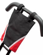 BABY MIX Tricicleta pentru copii Lux Trike Red cu lumini LEDpanou cu muzica si sunetespatar reglabil in 3 pozitiisuport pentru picioare pliabilmaner parental cu control al directieiroti din spuma EVAcos pentru cumparaturi si copertina