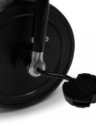 BABY MIX Tricicleta pentru copii Peony Black cu scaun reversibilroti EVA cu franaspatar reglabilmaner parental cu control al directieisuport picioare pliabilcopertina reglabila panou cu muzicaluminighidon pliabil
