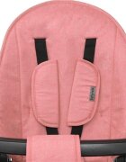 BABY MIX Tricicleta pentru copii Peony Pink cu scaun rotativ 360roti EVA cu franaspatar reglabilmaner parental cu control al directieisuport picioare pliabilcopertina reglabila panou cu muzicaluminighidon pliabil
