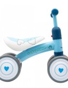 BABY MIX Vehicul RideOn fara pedale pentru copii cu roti duble din spuma EVAcadru metalic rezistentsezut moaleoptiune blocare ghidonde la 12luni si maxim 20kg Baby Bike Fruits Blue