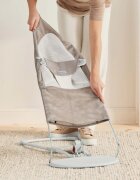 BabyBjorn Balansoar Balance Soft Grey BeigeWhite Mesh Baby Bjorn