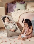 BabyBjorn Balansoar Balance Soft Grey BeigeWhite Mesh Baby Bjorn