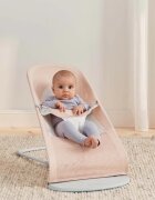 BabyBjorn Balansoar Balance Soft Pearly PinkWhite Mesh Baby Bjorn