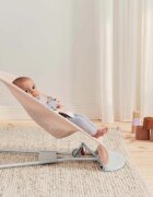 BabyBjorn Balansoar Balance Soft Pearly PinkWhite Mesh Baby Bjorn