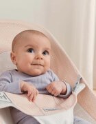 BabyBjorn Balansoar Balance Soft Pearly PinkWhite Mesh Baby Bjorn
