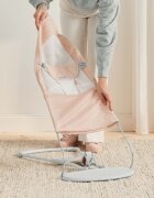 BabyBjorn Balansoar Balance Soft Pearly PinkWhite Mesh Baby Bjorn