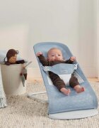 BabyBjorn Balansoar Balance Soft Sky BlueWhite Mesh Baby Bjorn