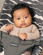 BabyBjorn Balansoar Bliss anthracitelandscape bumbac editie limitata