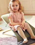 BabyBjorn Balansoar Bliss Dark Green din tesatura matlasata cu aspect Clasic