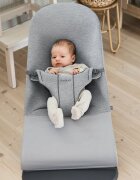 BabyBjorn Balansoar Bliss Light Grey 3D Jersey cu bara de jucarii