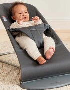 BabyBjorn Balansoar cu aspect delicat de petala tesatura matlasata Bliss Anthracite