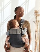 BabyBjorn Marsupiu anatomic cu multiple pozitii de purtare colectia Harmony 3D Mesh Anthracite Editie Limitata
