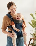 BabyBjorn Marsupiu anatomic cu multiple pozitii de purtare colectia Harmony 3D Mesh Navy Blue Editie Limitata