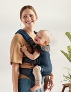 BabyBjorn Marsupiu anatomic cu multiple pozitii de purtare colectia Harmony 3D Mesh Navy Blue Editie Limitata