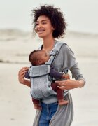 BabyBjorn Marsupiu anatomic cu multiple pozitii de purtare colectia Harmony 3D Mesh Silver Editie Limitata
