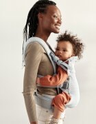 BabyBjorn Marsupiu anatomic cu multiple pozitii de purtare colectia Harmony 3D Mesh Silver Editie Limitata