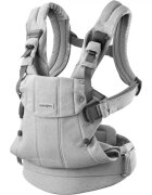 BabyBjorn Marsupiu anatomic cu multiple pozitii de purtare Harmony Light Gray