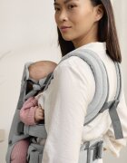 BabyBjorn Marsupiu anatomic cu multiple pozitii de purtare Harmony Light Gray