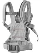 BabyBjorn Marsupiu anatomic cu multiple pozitii de purtare Harmony Light Gray