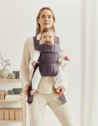 BabyBjorn Marsupiu anatomic cu multiple pozitii de purtare Mini Dark Purple bumbac