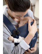 BabyBjorn Marsupiu anatomic cu multiple pozitii de purtare Mini Navy Blue 3D Mesh