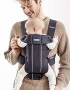 BabyBjorn Marsupiu anatomic Mini cu pozitii multiple de purtare Anthracite 3D Mesh