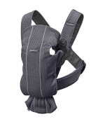 BabyBjorn Marsupiu anatomic Mini cu pozitii multiple de purtare Anthracite 3D Mesh