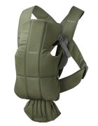 BabyBjorn Marsupiu anatomic Mini cu pozitii multiple de purtare Dark Green Tesatura