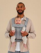 BabyBjorn Marsupiu anatomic Mini cu pozitii multiple de purtare Dusty Pink Tesatura