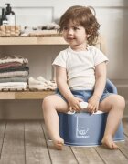 BabyBjorn Olita cu protectie spate Potty Chair Deep blueWhite