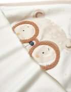 BabyCosy Paturica cu gluga pentru nou nascut 100 bumbac organic TeddyBear