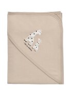 BabyCosy Paturica din bumbac organic Girafa Mink 85X85 cm